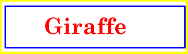 [Giraffe]